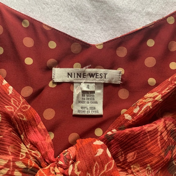 Rust flowered dress - Picture 2 of 4